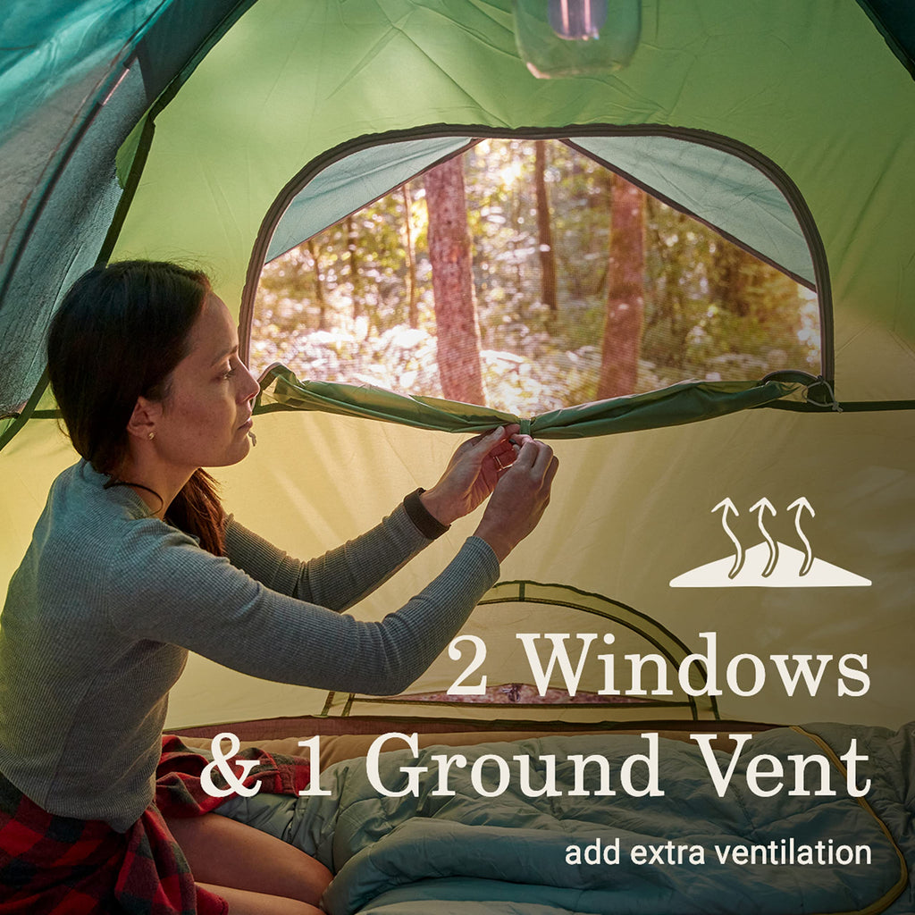 Coleman Sundome Camping Tent with Rainfly, 2/3/4/6 Person Tent Sets Up in 10 Mins, Weatherproof