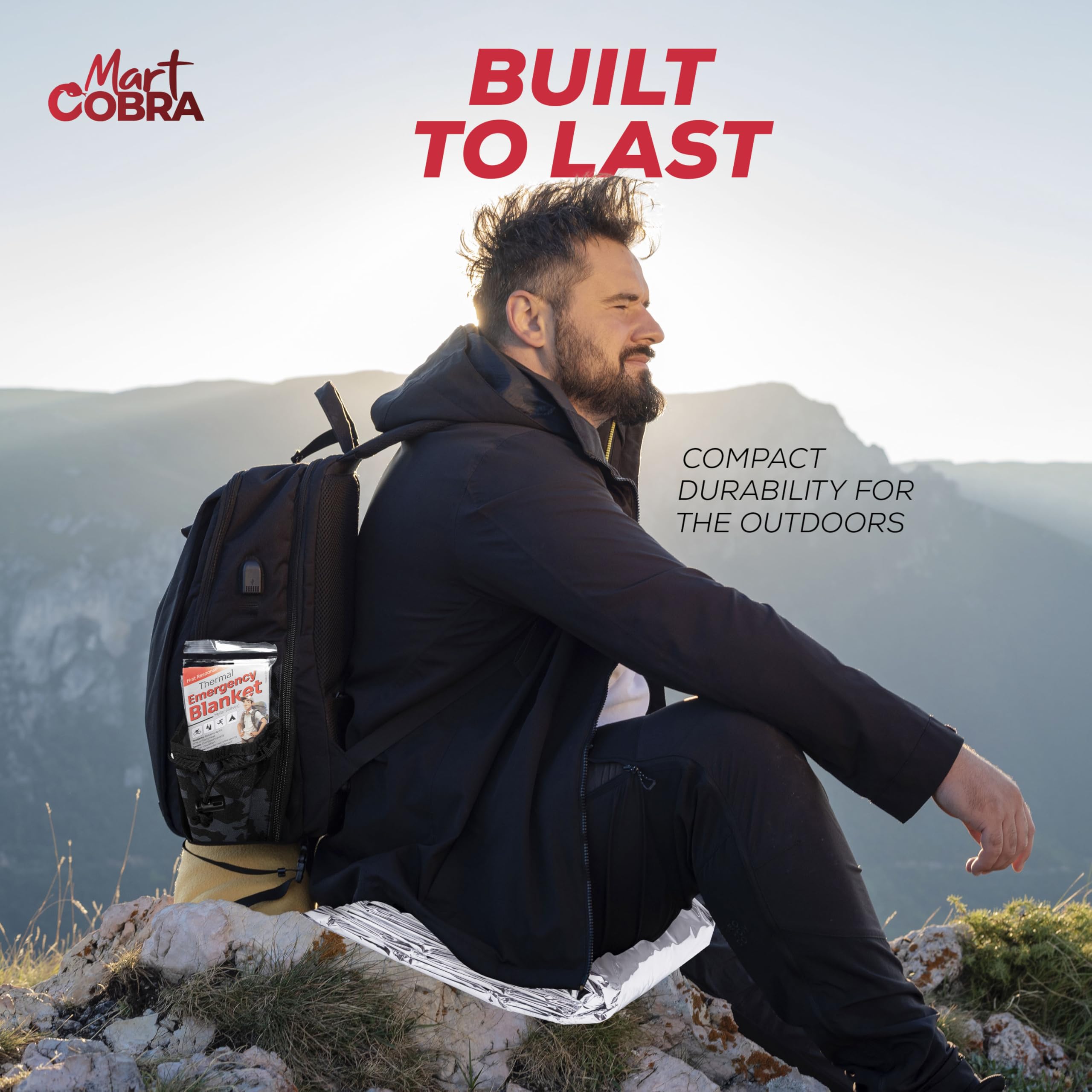 Emergency Blanket 4-Pack Space Mylar Blankets