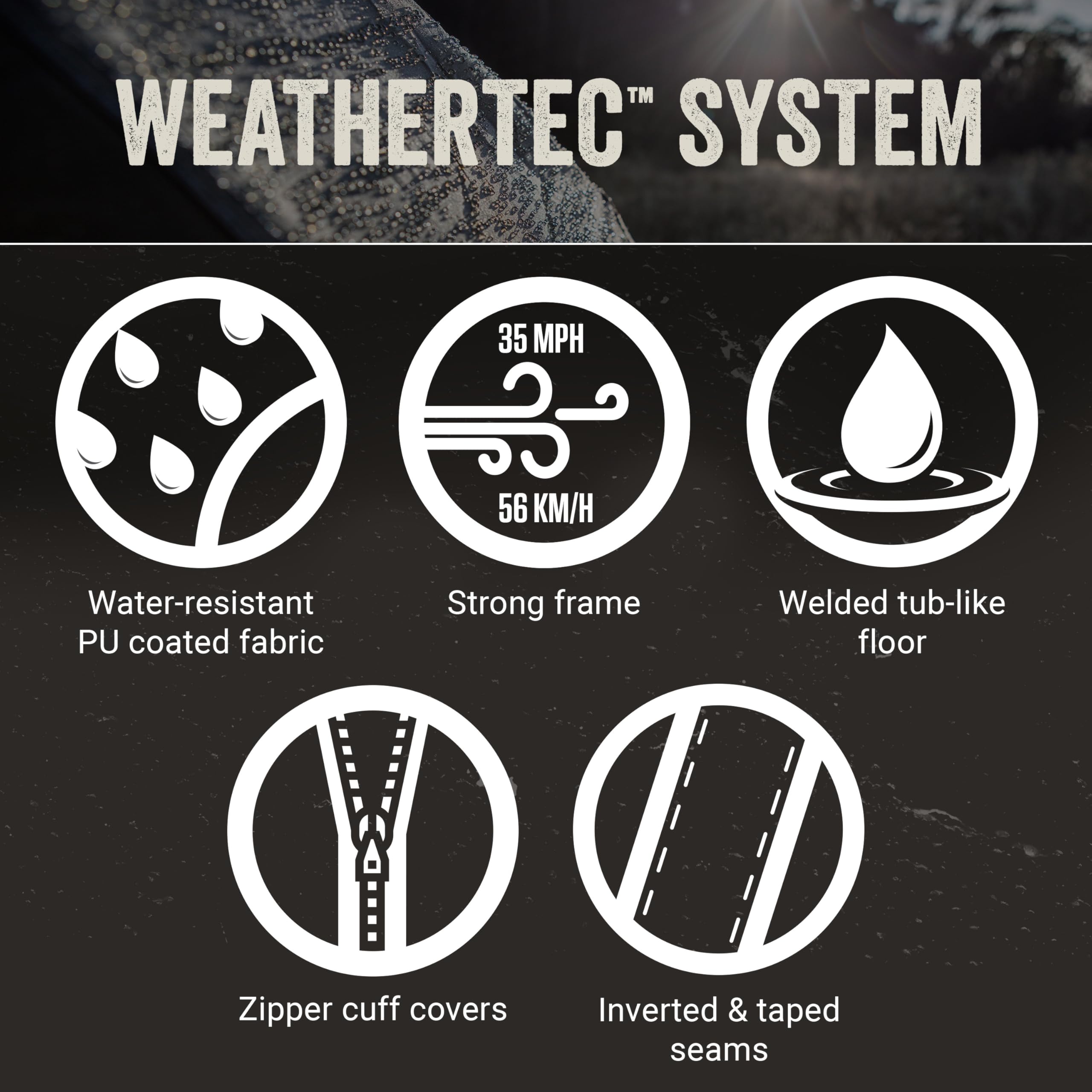 Coleman Montana 8-Person Camping Tent with Rainfly, Weatherproof Family Tent Sets Up in 15 Mins, Fits Multiple Airbeds