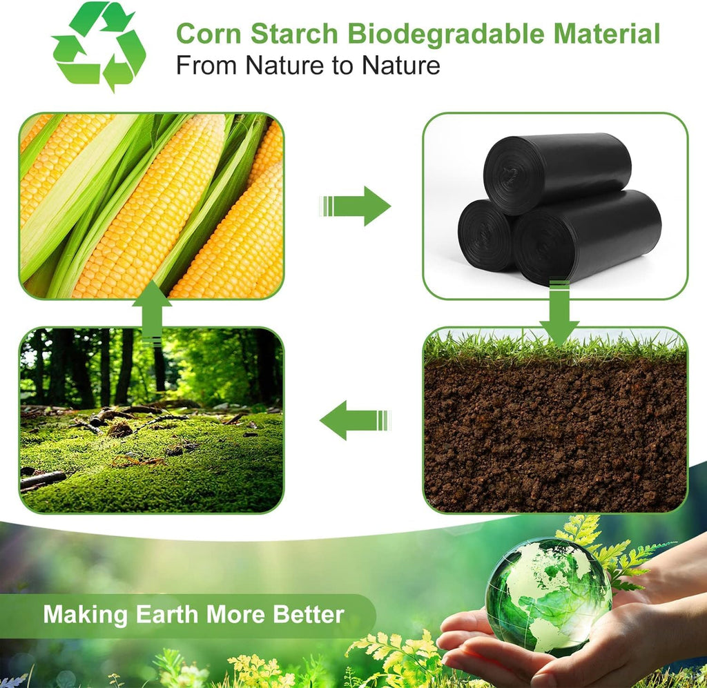 Portable Biodegradable Camping 8 Gallon Waste Bags for 5-8 Gallon Bucket Toilet