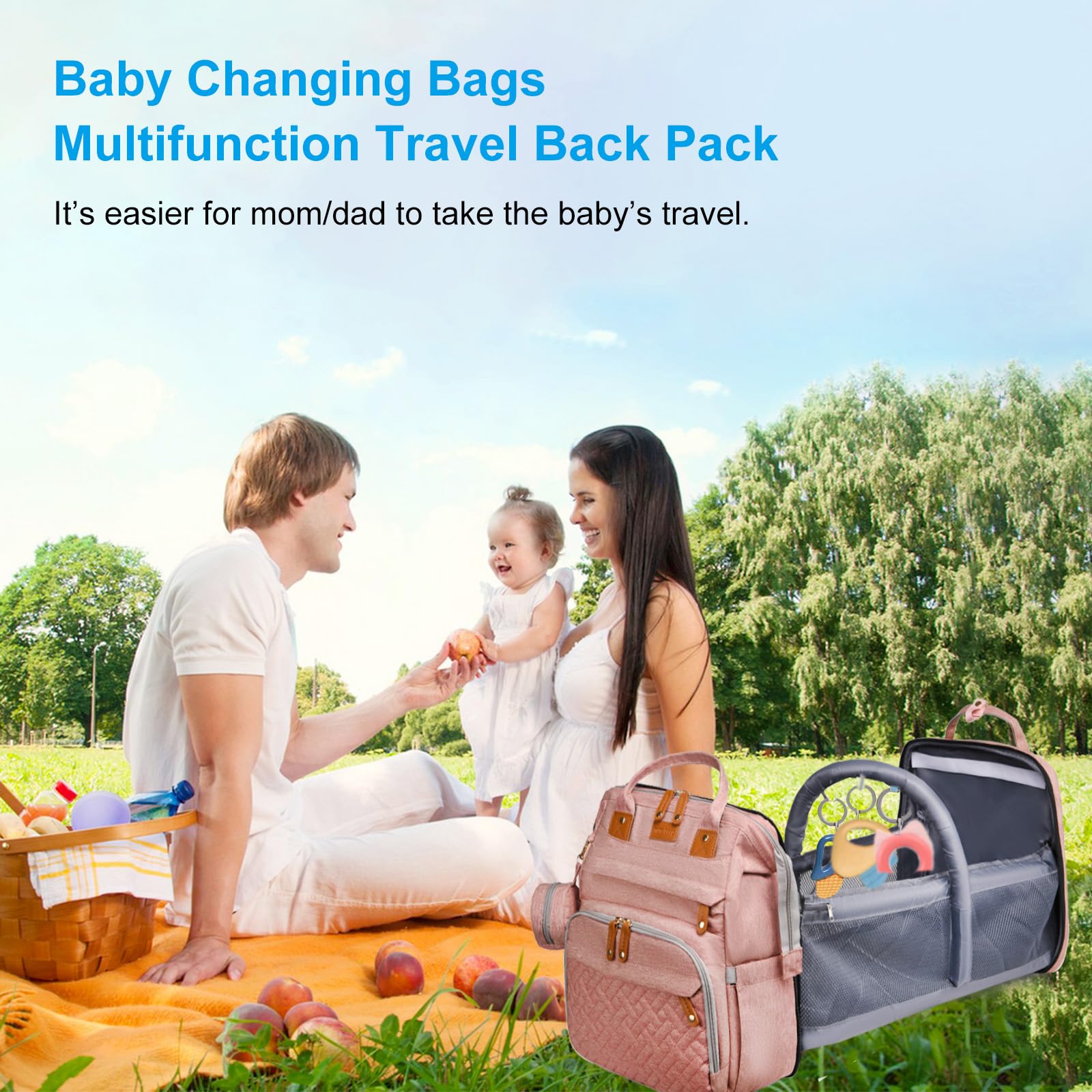 Baby Diaper Bags with Changing Station, Waterproof
