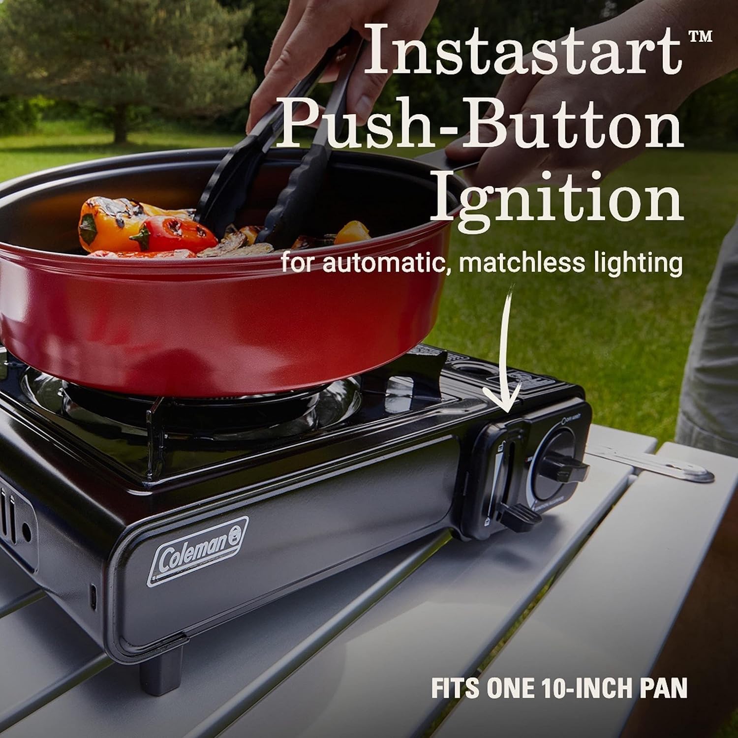 Coleman Classic 1-Burner Butane Stove, Portable Camping Cooktop with Carry Case & InstaStart Ignition