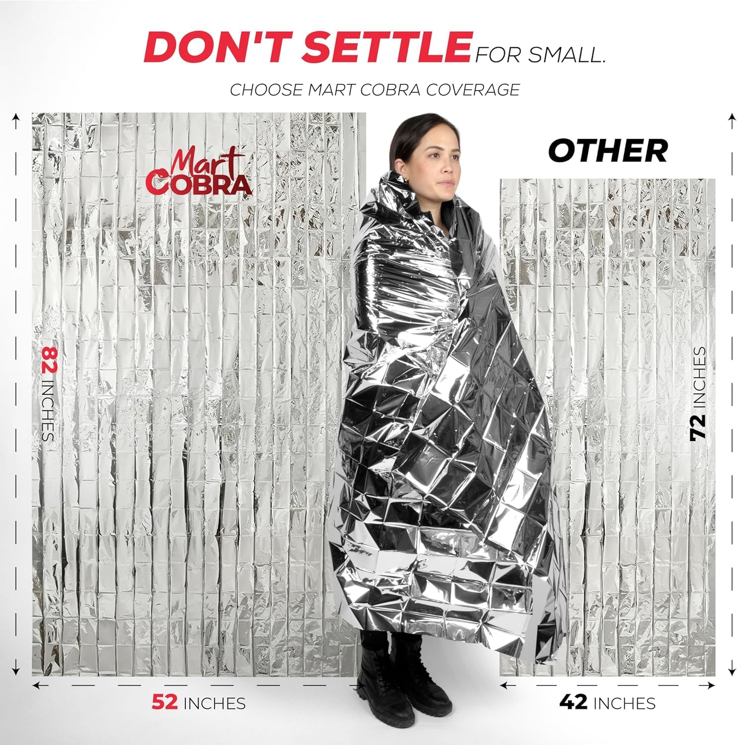 Emergency Blanket 4-Pack Space Mylar Blankets