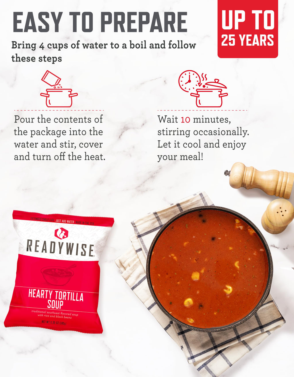 ReadyWise Emergency Survival Gear – Tactical Military Backpack, Camping Essentials Bug Out Bag & Survival Kit