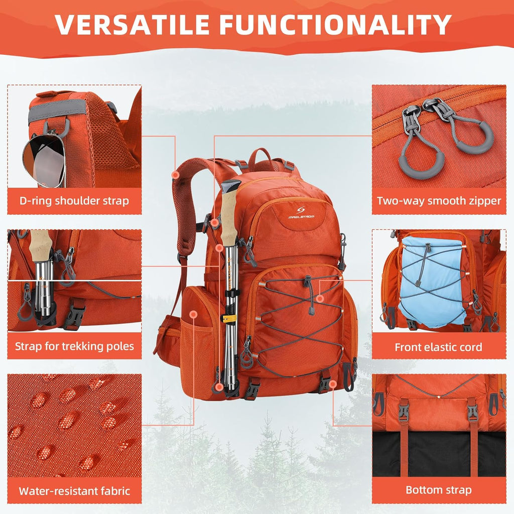 Waterproof Lightweight Travel Pack with Rain Cover