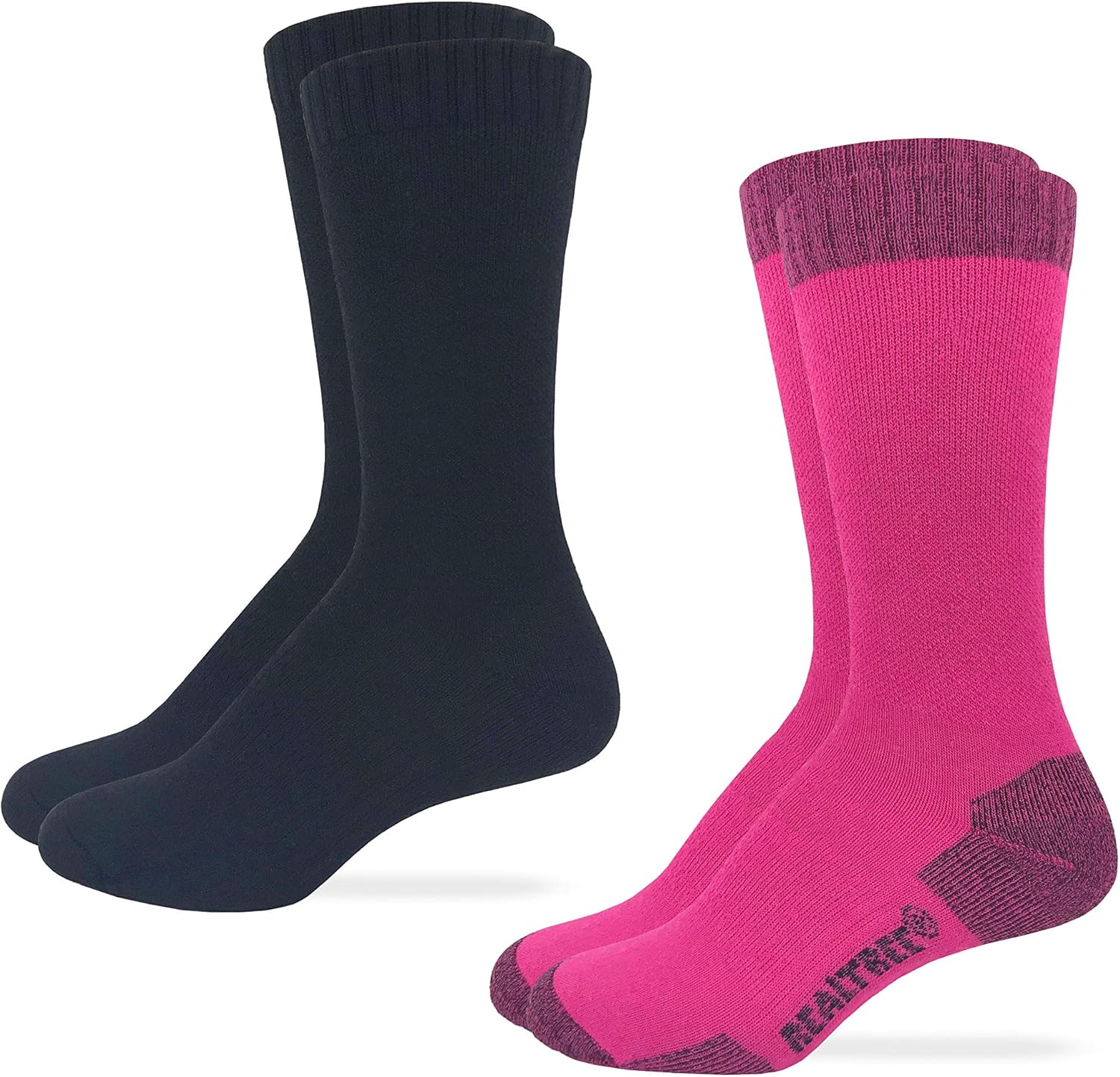 Realtree Womens Merino Wool Crew Socks 2 Pair Pack Size 6-9