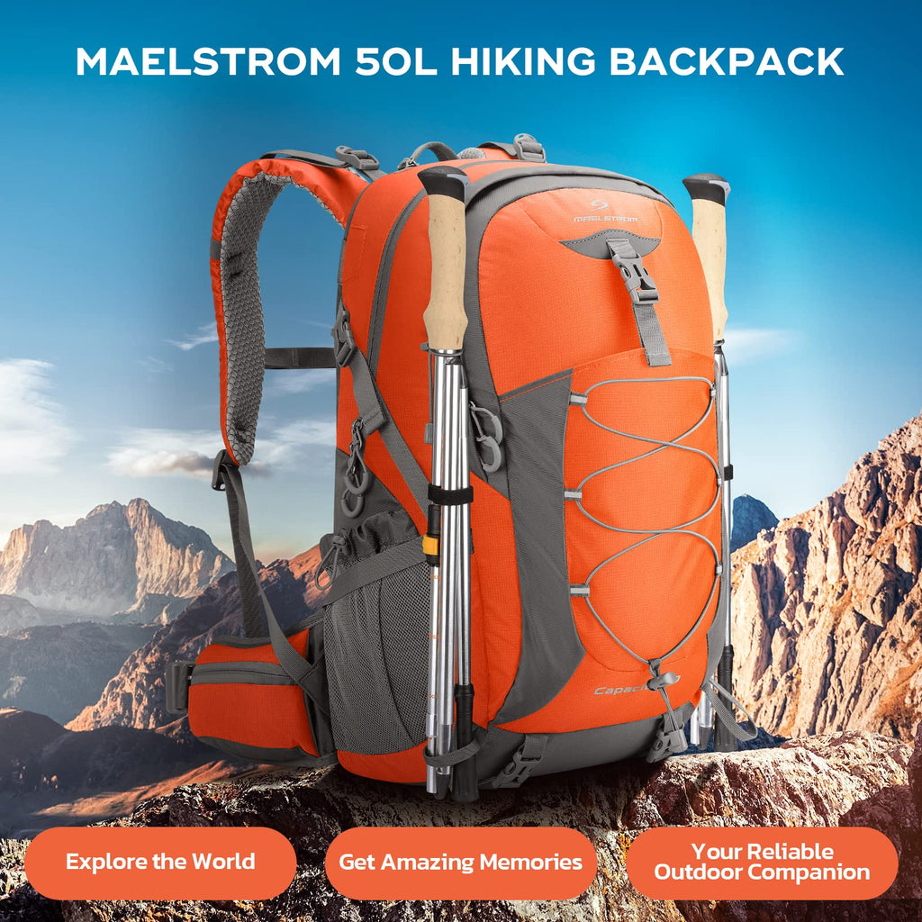 Waterproof Hiking Pack with Rain Cover