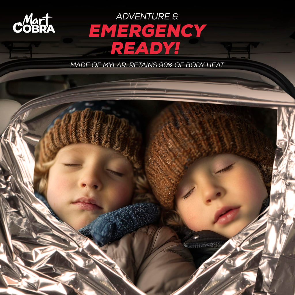 Emergency Blanket 4-Pack Space Mylar Blankets
