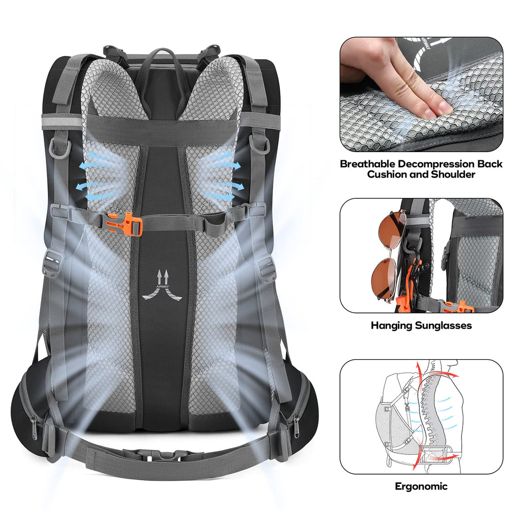 Waterproof Hiking Pack with Rain Cover