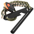 Ferro Rod Flint Fire Starters and Steel Survival Tool with Paracord