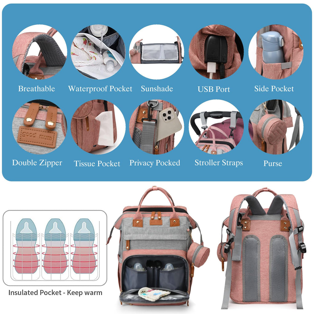 Baby Diaper Bags with Changing Station, Waterproof