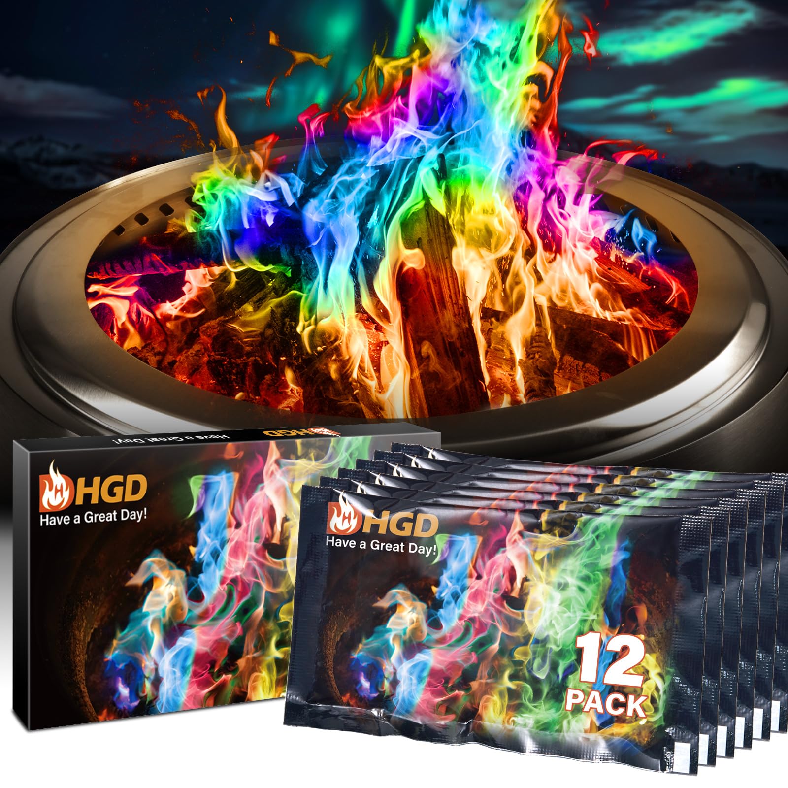 HGD (6 Pack) Magic Campfire Fire Color Changing Packets