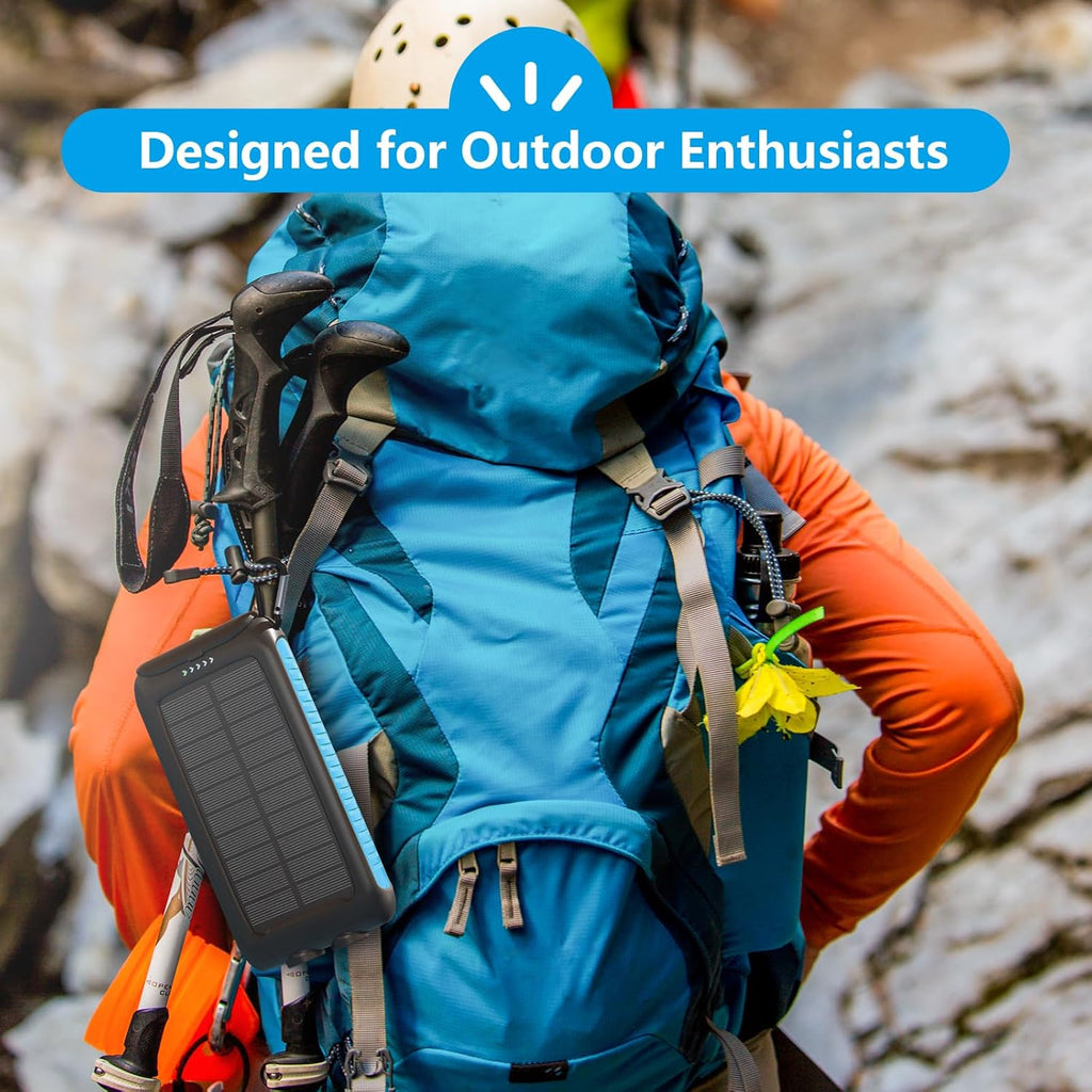 Solar Charger Power Bank 15W Waterproof