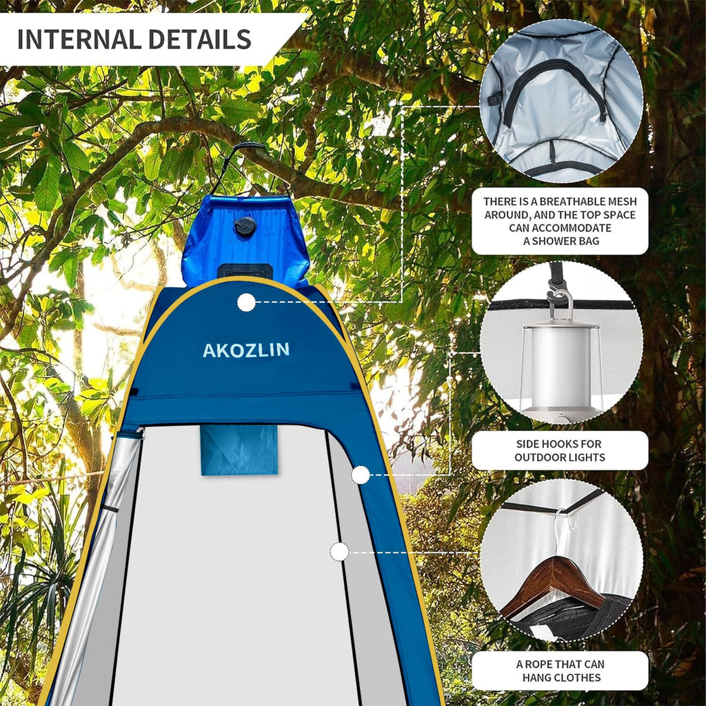 Portable Pop Up Shower Tent, Camp Toilet Tent