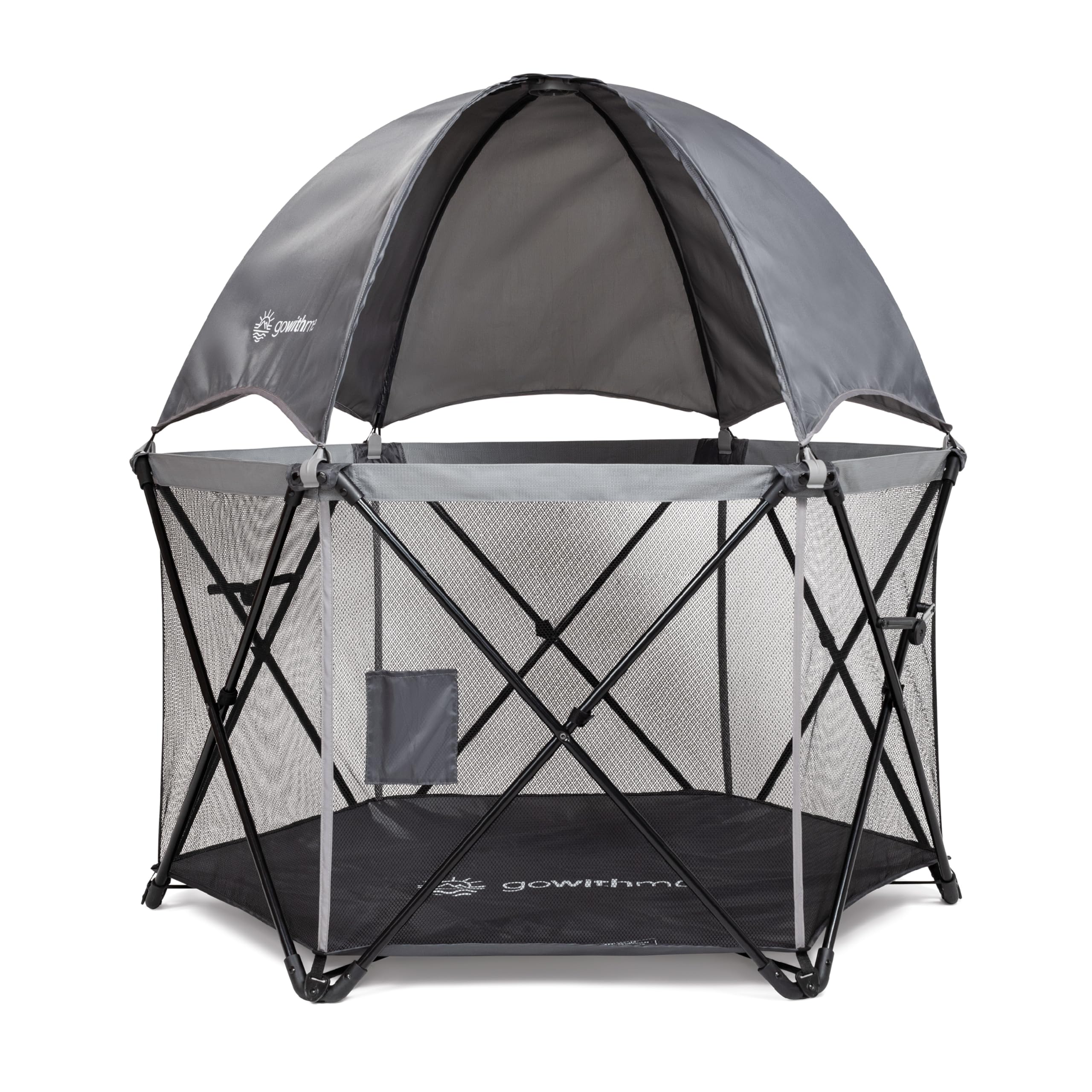 Mesh Portable Playard with Sun Canopy for Indoor and Outdoor  use