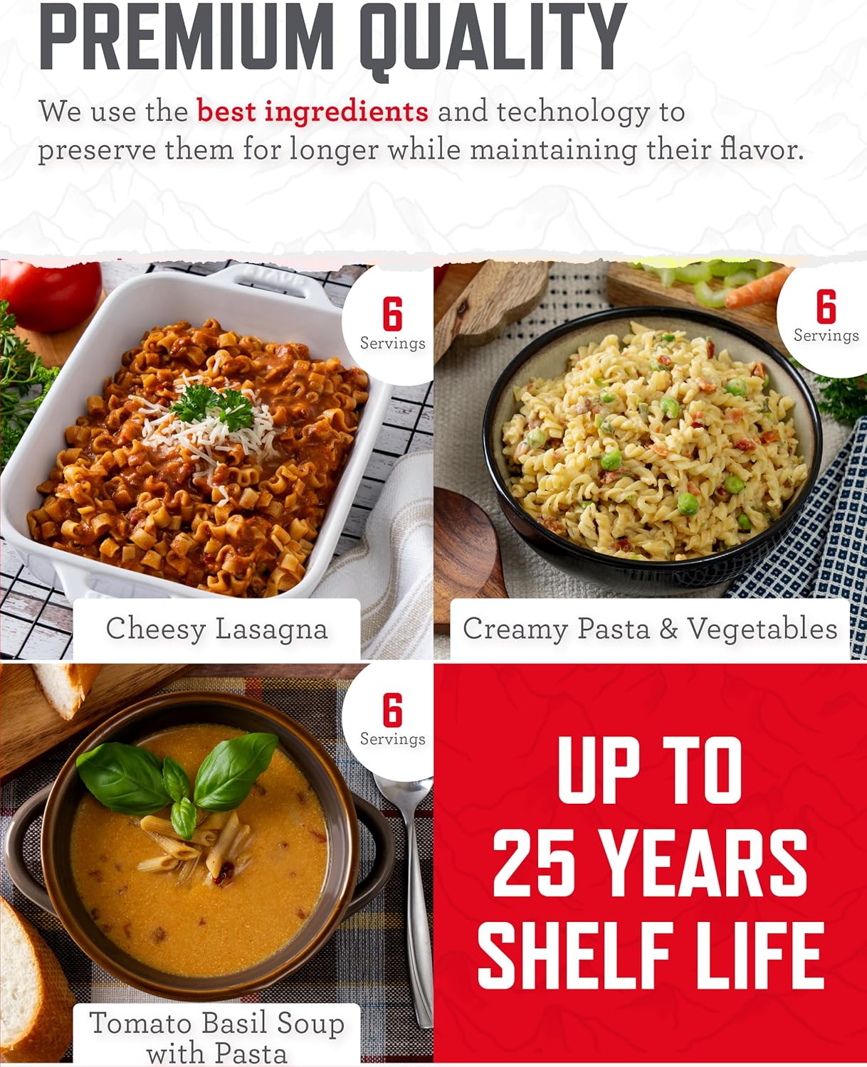 ReadyWise Emergency Food Supply - 18 Servings Survival Food Kit