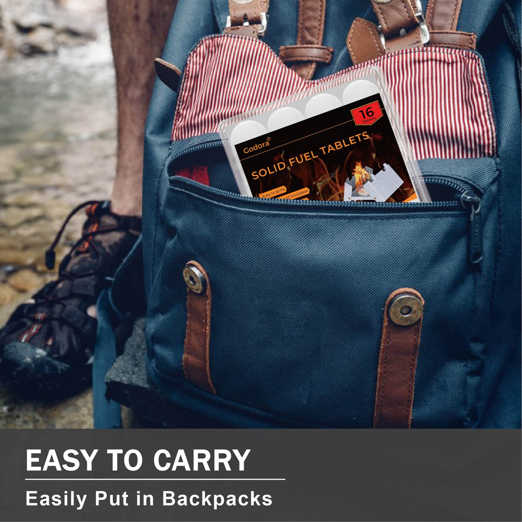 Godora Solid Fuel Tablets - Compact Size, High Energy, Safe and Reliable