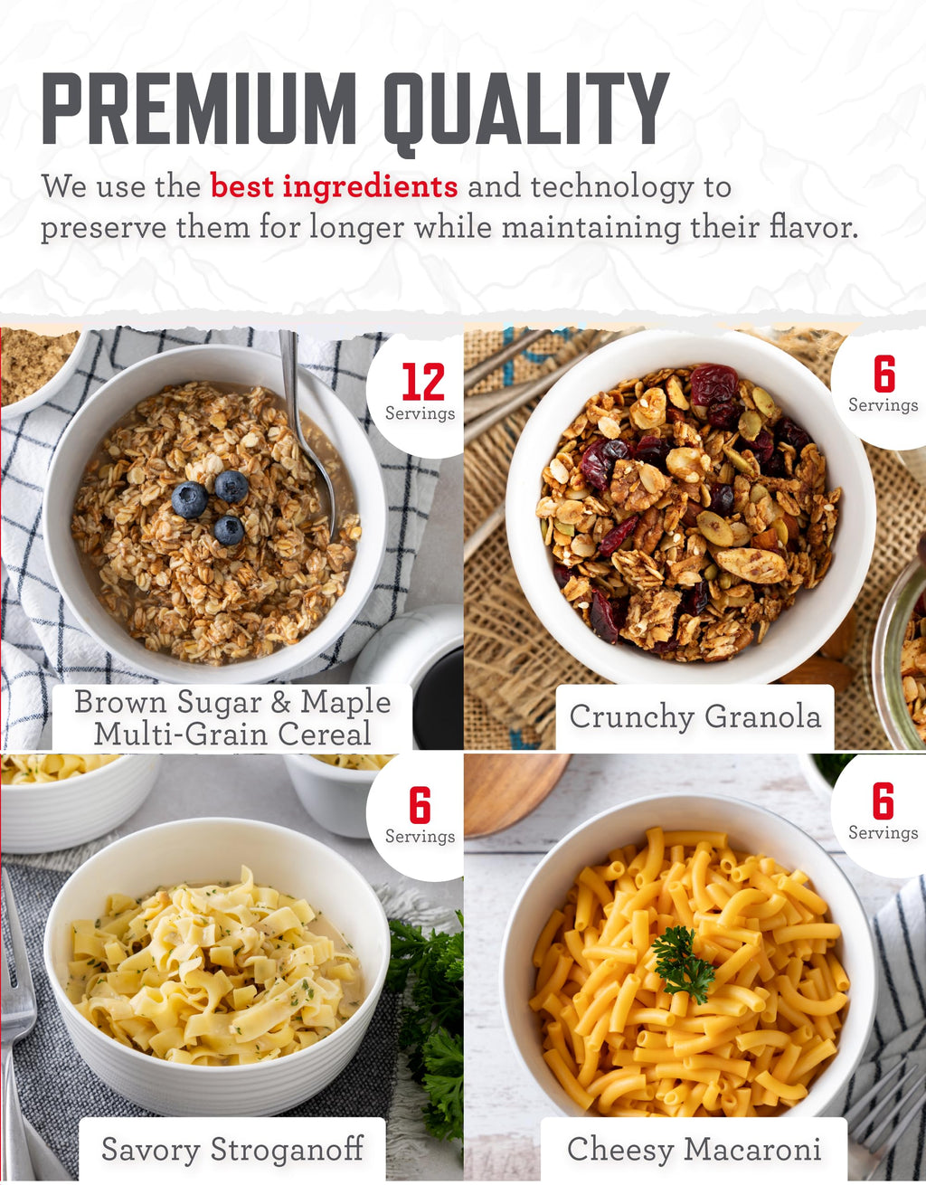 ReadyWise 7 Day Emergency Food Supply – 60 Servings Grab Bag