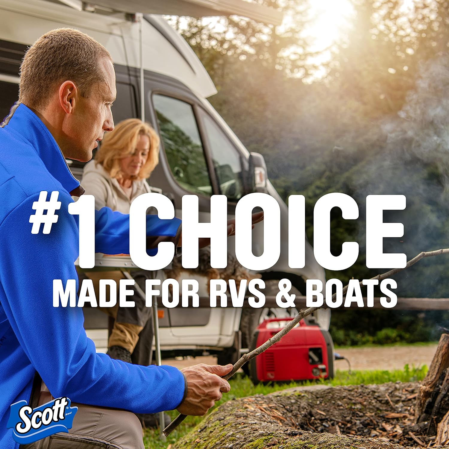 Scott Rapid-Dissolving Toilet Paper, Septic-Safe, for RVs and Boats, Biodegradable