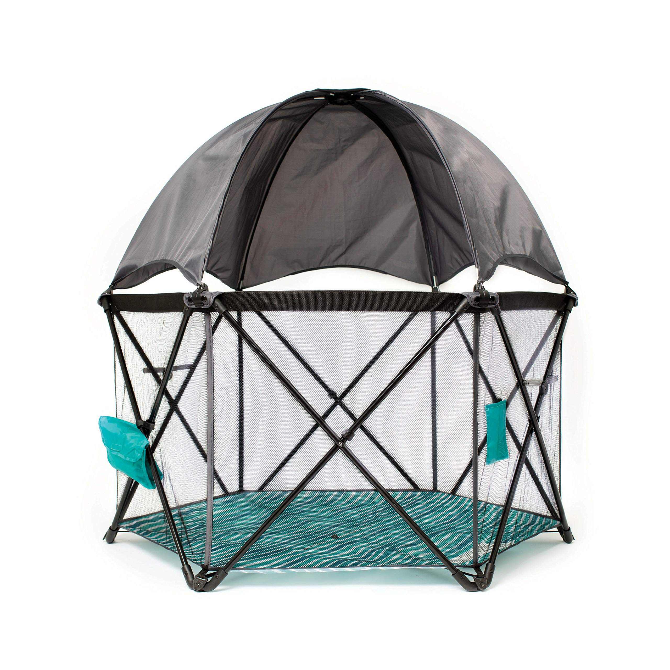 Mesh Portable Playard with Sun Canopy for Indoor and Outdoor  use