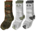 Realtree Boy's Outdoor Merino Wool Blend Camo Mid Calf Socks Gift Box (3-Pair Pack)